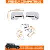 imageSavadicar 2Piece Pink Side Mirror Cover Trim Set for Jeep Wrangler JL JLU 4xe amp Gladiator JT 2018Present  Fits Mirrors Without Puddle Lights Exterior Styling AccessoriesChrome