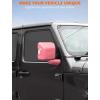 imageSavadicar 2Piece Pink Side Mirror Cover Trim Set for Jeep Wrangler JL JLU 4xe amp Gladiator JT 2018Present  Fits Mirrors Without Puddle Lights Exterior Styling AccessoriesPink