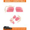 imageSavadicar 2Piece Pink Side Mirror Cover Trim Set for Jeep Wrangler JL JLU 4xe amp Gladiator JT 2018Present  Fits Mirrors Without Puddle Lights Exterior Styling AccessoriesPink