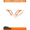 imageSavadicar 2Piece Red Fender Side Vent Accent Trim for Jeep Wrangler JL JLU 4xe amp Gladiator JT 2018Present  Exterior Decorative Upgrade AccessoriesOrange