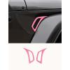 imageSavadicar 2Piece Red Fender Side Vent Accent Trim for Jeep Wrangler JL JLU 4xe amp Gladiator JT 2018Present  Exterior Decorative Upgrade AccessoriesPink