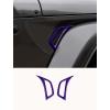 imageSavadicar 2Piece Red Fender Side Vent Accent Trim for Jeep Wrangler JL JLU 4xe amp Gladiator JT 2018Present  Exterior Decorative Upgrade AccessoriesPurple