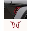 imageSavadicar 2Piece Red Fender Side Vent Accent Trim for Jeep Wrangler JL JLU 4xe amp Gladiator JT 2018Present  Exterior Decorative Upgrade AccessoriesRed