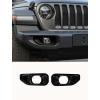 imageSavadicar 2Piece Red Fog Light Trim Cover for Jeep Wrangler JL JLU 4xe amp Gladiator JT 2018Present  Exterior Styling Upgrade AccessoriesBlack