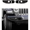imageSavadicar 2Piece Red Fog Light Trim Cover for Jeep Wrangler JL JLU 4xe amp Gladiator JT 2018Present  Exterior Styling Upgrade AccessoriesCarbon Fiber