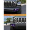 imageSavadicar 2Piece Red Fog Light Trim Cover for Jeep Wrangler JL JLU 4xe amp Gladiator JT 2018Present  Exterior Styling Upgrade AccessoriesPurple