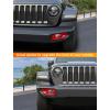 imageSavadicar 2Piece Red Fog Light Trim Cover for Jeep Wrangler JL JLU 4xe amp Gladiator JT 2018Present  Exterior Styling Upgrade AccessoriesRed