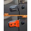 imageSavadicar 8Piece Purple Door Hinge Cover Trim Set for Jeep Wrangler JL JLU 4xe amp Gladiator JT 2018Present  Exterior Hinge Cap Accent AccessoriesOrange