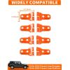 imageSavadicar 8Piece Purple Door Hinge Cover Trim Set for Jeep Wrangler JL JLU 4xe amp Gladiator JT 2018Present  Exterior Hinge Cap Accent AccessoriesOrange