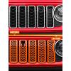 imageSavadicar Front Grill Inserts for 2024 Jeep Wrangler JL JLU 4XE amp Gladiator JT  Elevate Your Wranglers Aesthetics with Front Grille Cover Guard Exterior Trim Accessories 7 PCs OrangeCamera Slot