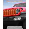 imageSavadicar Front Grill Inserts for 2024 Jeep Wrangler JL JLU 4XE amp Gladiator JT  Elevate Your Wranglers Aesthetics with Front Grille Cover Guard Exterior Trim Accessories 7 PCs OrangeCamera Slot