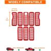 imageSavadicar Front Grill Inserts for 2024 Jeep Wrangler JL JLU 4XE amp Gladiator JT  Elevate Your Wranglers Aesthetics with Front Grille Cover Guard Exterior Trim Accessories 7 PCs OrangeCamera Slot