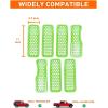 imageSavadicar Front Grill Inserts for 2024 Jeep Wrangler JL JLU 4XE amp Gladiator JT  Elevate Your Wranglers Aesthetics with Front Grille Cover Guard Exterior Trim Accessories 7 PCs OrangeMesh