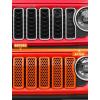 imageSavadicar Front Grill Inserts for 2024 Jeep Wrangler JL JLU 4XE amp Gladiator JT  Elevate Your Wranglers Aesthetics with Front Grille Cover Guard Exterior Trim Accessories 7 PCs OrangeMesh