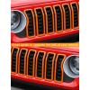 imageSavadicar Front Grill Inserts for 2024 Jeep Wrangler JL JLU 4XE amp Gladiator JT  Elevate Your Wranglers Aesthetics with Front Grille Cover Guard Exterior Trim Accessories 7 PCs OrangeStandard