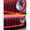 imageSavadicar Front Grill Inserts for 2024 Jeep Wrangler JL JLU 4XE amp Gladiator JT  Elevate Your Wranglers Aesthetics with Front Grille Cover Guard Exterior Trim Accessories 7 PCs OrangeStandard