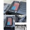 imageSavadicar Mesh Shade Top Roof Sunshade Cover for 20182023 Jeep Wrangler JL JLU 4XE amp Gladiator JT UV Protection amp Heat Reduction for Enhanced Comfort on The Road American Flag BlackColorful American Flag