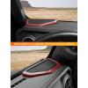 imageSavadicar Red Carbon Fiber Interior Accessories  Dashboard Speaker Trim Cover for 2018Present Jeep Wrangler JL JLU 4XE amp Gladiator JT  Premium Texture Interior Decor Upgrade Option 2PieceRed Carbon Fiber