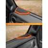 imageSavadicar Red Carbon Fiber Interior Accessories  Dashboard Speaker Trim Cover for 2018Present Jeep Wrangler JL JLU 4XE amp Gladiator JT  Premium Texture Interior Decor Upgrade Option 2PieceOrange