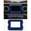 imageSavadicar Red Interior Accessories  7 Inch Touchscreen Panel Trim Cover for 20182023 Jeep Wrangler JL JLU 4XE amp Gladiator JT  Solid Color Interior Decor Upgrade Option 1PieceBlue