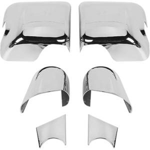 imageSavadicar 2Piece Pink Side Mirror Cover Trim Set for Jeep Wrangler JL JLU 4xe amp Gladiator JT 2018Present  Fits Mirrors Without Puddle Lights Exterior Styling AccessoriesChrome