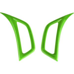 imageSavadicar 2Piece Red Fender Side Vent Accent Trim for Jeep Wrangler JL JLU 4xe amp Gladiator JT 2018Present  Exterior Decorative Upgrade AccessoriesGreen