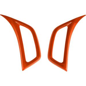 imageSavadicar 2Piece Red Fender Side Vent Accent Trim for Jeep Wrangler JL JLU 4xe amp Gladiator JT 2018Present  Exterior Decorative Upgrade AccessoriesOrange