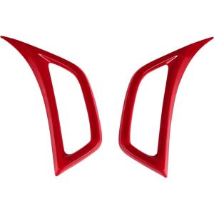 imageSavadicar 2Piece Red Fender Side Vent Accent Trim for Jeep Wrangler JL JLU 4xe amp Gladiator JT 2018Present  Exterior Decorative Upgrade AccessoriesRed