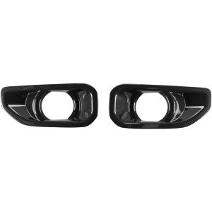 imageSavadicar 2Piece Red Fog Light Trim Cover for Jeep Wrangler JL JLU 4xe amp Gladiator JT 2018Present  Exterior Styling Upgrade AccessoriesCarbon Fiber