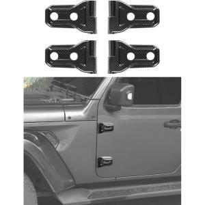 imageSavadicar 8Piece Purple Door Hinge Cover Trim Set for Jeep Wrangler JL JLU 4xe amp Gladiator JT 2018Present  Exterior Hinge Cap Accent AccessoriesCarbon Fiber