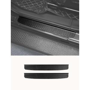 imageSavadicar Door Sill Guard Set for Jeep Wrangler JL JLU 4xe amp Gladiator JT 2018Present  Front Door Entry Protection Durable Interior AccessoriesFront Door