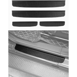 imageSavadicar Door Sill Guard Set for Jeep Wrangler JL JLU 4xe amp Gladiator JT 2018Present  Front Door Entry Protection Durable Interior AccessoriesFront  Rear