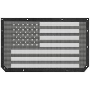imageSavadicar Mesh Shade Top Roof Sunshade Cover for 20182023 Jeep Wrangler JL JLU 4XE amp Gladiator JT UV Protection amp Heat Reduction for Enhanced Comfort on The Road American Flag BlackAmerican Flag