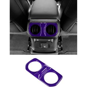 imageSavadicar Purple Interior Accessories  Rear Air Vent Trim Cover for 2018Present Jeep Wrangler JL JLU 4XE amp Gladiator JT  Solid Color Interior Decor Upgrade Option 1PiecePurple