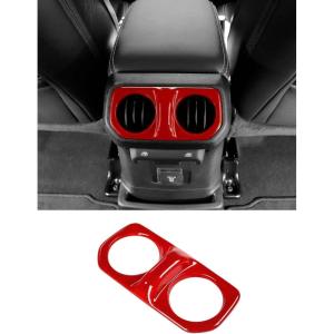 imageSavadicar Purple Interior Accessories  Rear Air Vent Trim Cover for 2018Present Jeep Wrangler JL JLU 4XE amp Gladiator JT  Solid Color Interior Decor Upgrade Option 1PieceRed