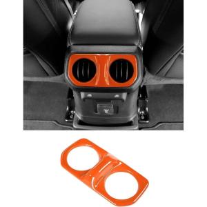 imageSavadicar Purple Interior Accessories  Rear Air Vent Trim Cover for 2018Present Jeep Wrangler JL JLU 4XE amp Gladiator JT  Solid Color Interior Decor Upgrade Option 1PieceOrange