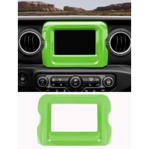 imageSavadicar Red Interior Accessories  7 Inch Touchscreen Panel Trim Cover for 20182023 Jeep Wrangler JL JLU 4XE amp Gladiator JT  Solid Color Interior Decor Upgrade Option 1PieceGreen