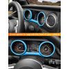 imageSavadicar Red Carbon Fiber Interior Accessories  Instrument Panel Trim Set for 20182023 Jeep Wrangler JL JLU 4XE amp Gladiator JT  Premium Texture Interior Decor Upgrade Option 3PieceSky Blue