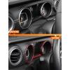 imageSavadicar Red Carbon Fiber Interior Accessories  Instrument Panel Trim Set for 20182023 Jeep Wrangler JL JLU 4XE amp Gladiator JT  Premium Texture Interior Decor Upgrade Option 3PieceRed Carbon Fiber