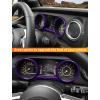 imageSavadicar Red Carbon Fiber Interior Accessories  Instrument Panel Trim Set for 20182023 Jeep Wrangler JL JLU 4XE amp Gladiator JT  Premium Texture Interior Decor Upgrade Option 3PiecePurple