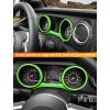 imageSavadicar Red Carbon Fiber Interior Accessories  Instrument Panel Trim Set for 20182023 Jeep Wrangler JL JLU 4XE amp Gladiator JT  Premium Texture Interior Decor Upgrade Option 3PieceGreen
