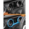 imageSavadicar Red Carbon Fiber Interior Accessories  Instrument Panel Trim Set for 20182023 Jeep Wrangler JL JLU 4XE amp Gladiator JT  Premium Texture Interior Decor Upgrade Option 3PieceSky Blue