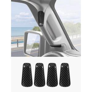 imageSavadicar Purple Interior Accessories  A amp B Pillar Grab Bar Handles Trim Set for 20182023 Jeep Wrangler JL JLU 4XE amp Gladiator JT  Solid Color Interior Decor Upgrade Option 8PieceCarbon Fiber