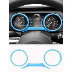 imageSavadicar Red Carbon Fiber Interior Accessories  Instrument Panel Trim Set for 20182023 Jeep Wrangler JL JLU 4XE amp Gladiator JT  Premium Texture Interior Decor Upgrade Option 3PieceSky Blue