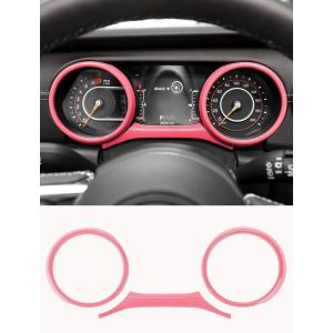 imageSavadicar Red Carbon Fiber Interior Accessories  Instrument Panel Trim Set for 20182023 Jeep Wrangler JL JLU 4XE amp Gladiator JT  Premium Texture Interior Decor Upgrade Option 3PiecePink