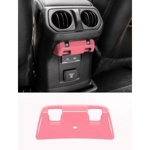 imageSavadicar Pink Interior Accessories  Rear Seat Window Switch Panel Trim for 2018Present Jeep Wrangler JL JLU 4XE amp Gladiator JT  Solid Color Interior Decor Upgrade Option 1PiecePink