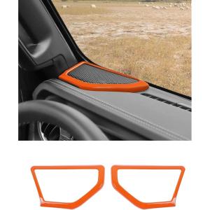 imageSavadicar Purple Interior Accessories  Dashboard Speaker Trim Cover for 2018Present Jeep Wrangler JL JLU 4XE amp Gladiator JT  Solid Color Interior Decor Upgrade Option 2PieceOrange