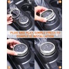 image:imageSavadicar CKT01 Billet Aluminum Control Knob Trim Sets Headlight4WDHVAC Climate Control Knob Ring Bezels Air ConditionerRadio Switch Cover for 20212025 Ford Bronco Interior Accessories PinkSilver
