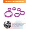 image:imageSavadicar CKT01 Billet Aluminum Control Knob Trim Sets Headlight4WDHVAC Climate Control Knob Ring Bezels Air ConditionerRadio Switch Cover for 20212025 Ford Bronco Interior Accessories PinkPurple