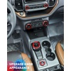 image:imageSavadicar CKT01 Billet Aluminum Control Knob Trim Sets Headlight4WDHVAC Climate Control Knob Ring Bezels Air ConditionerRadio Switch Cover for 20212025 Ford Bronco Interior Accessories PinkRed